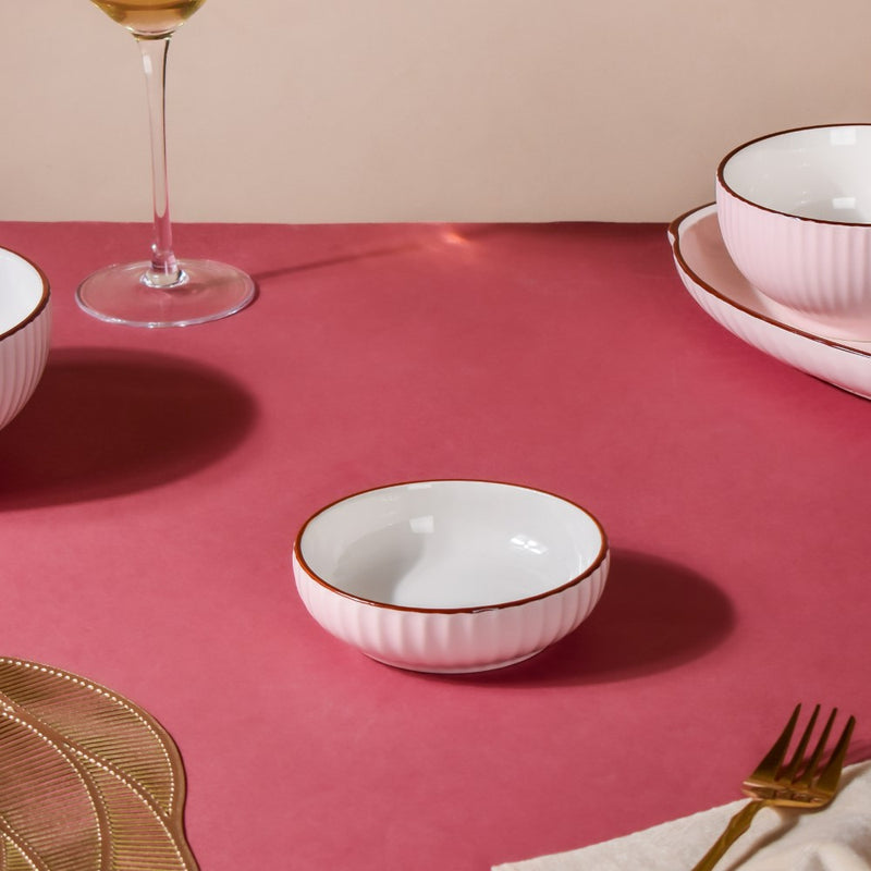 Dune Dessert Plate Pink - Serving plate, small plate, snacks plates | Plates for dining table & home decor