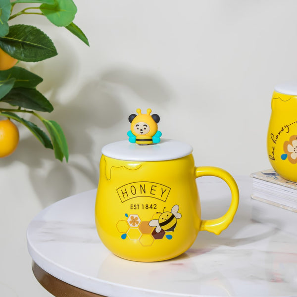 Honey Bee Coffee Mug Yellow 350 ml