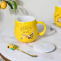 Honey Bee Coffee Mug Yellow 350 ml- Mug for coffee, tea mug, cappuccino mug | Cups and Mugs for Coffee Table & Home Decor