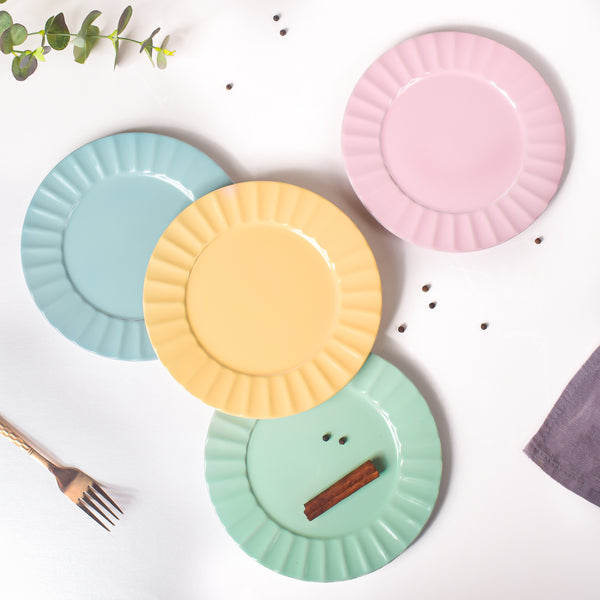 Claramay Mint Green Pastel Ceramic Snack Plate 8 Inch