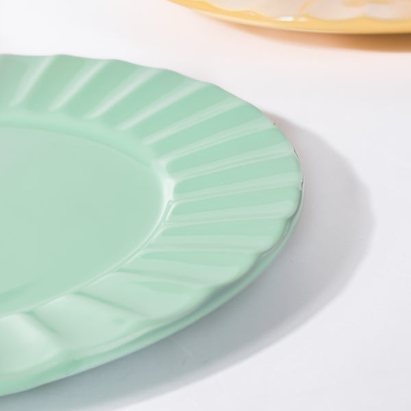 Claramay Mint Green Pastel Ceramic Snack Plate 8 Inch