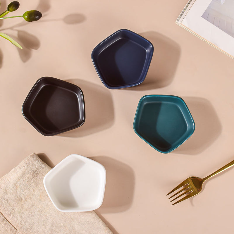Pentagon Snack Bowl 50 ml - Bowl,ceramic bowl, snack bowls, curry bowl, popcorn bowls | Bowls for dining table & home decor