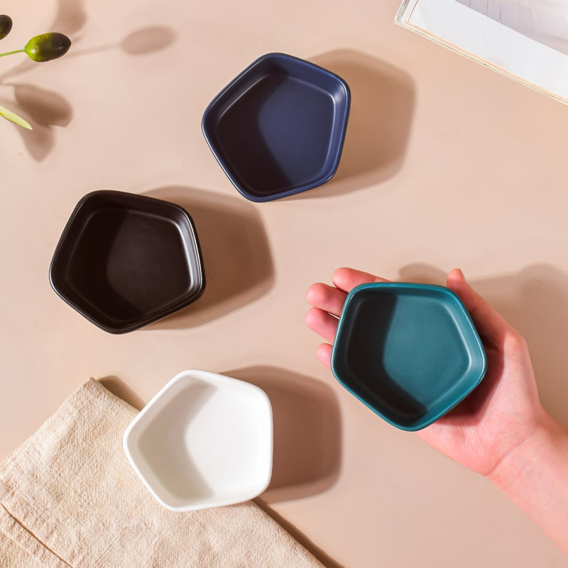 Pentagon Snack Bowl 50 ml - Bowl,ceramic bowl, snack bowls, curry bowl, popcorn bowls | Bowls for dining table & home decor