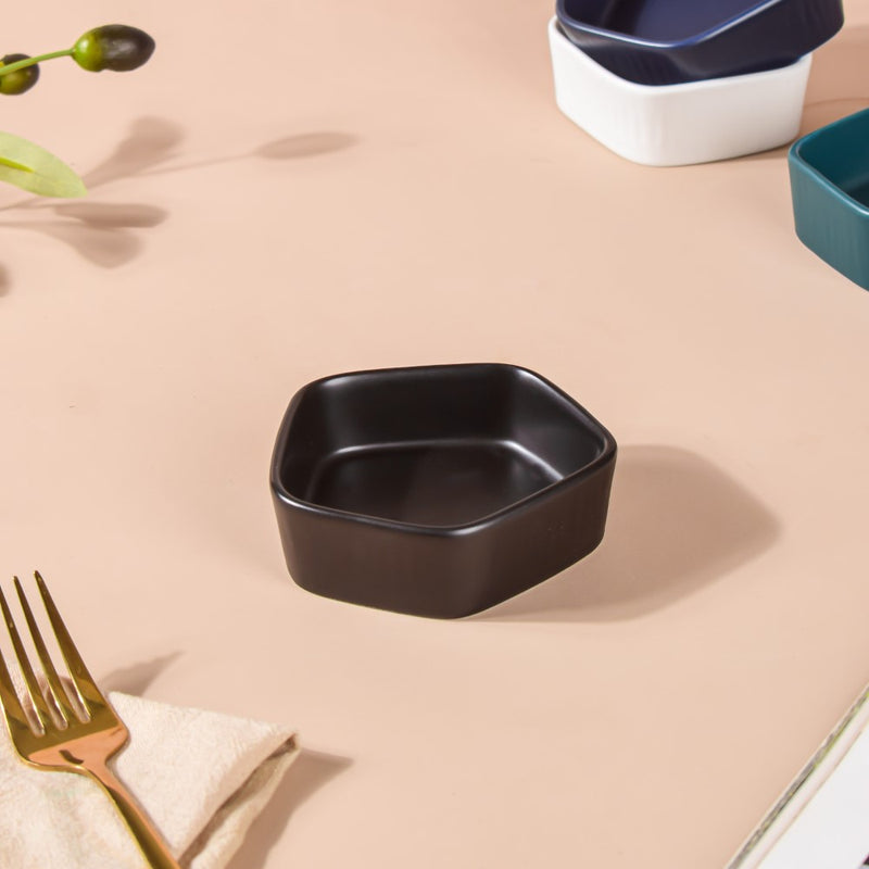 Pentagon Snack Bowl 50 ml - Bowl,ceramic bowl, snack bowls, curry bowl, popcorn bowls | Bowls for dining table & home decor