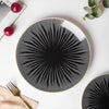 Lunaria Ceramic Dinner Plate Black 10 Inch - Serving plate, lunch plate, ceramic dinner plates| Plates for dining table & home decor