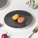 Ebony Ceramic Snack Plate Black 8 Inch - Serving plate, snack plate, dessert plate | Plates for dining & home decor