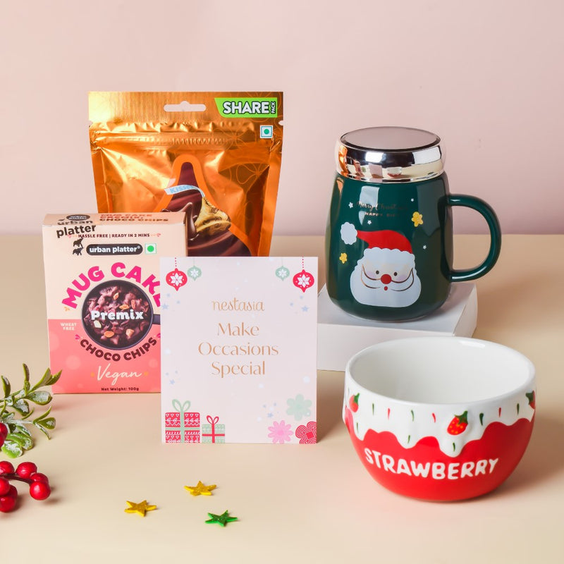 Merry Strawberry Christmas Hamper Set Of 4