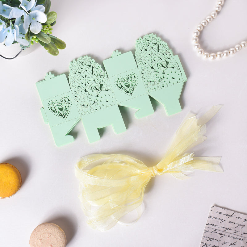 Mint Green Square Paper Gift Box
