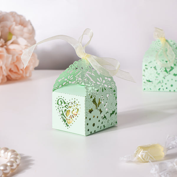 Mint Green Square Paper Gift Box