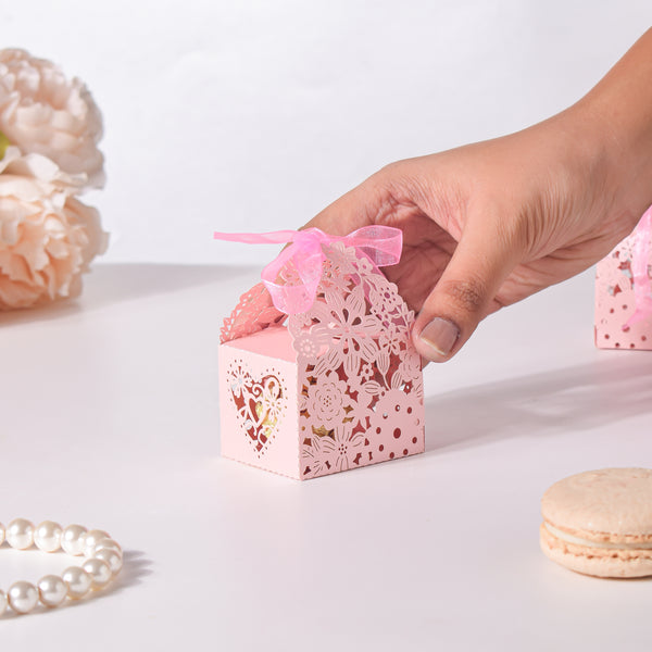 Pink Square Paper Gift Box Set of 20 Online - Premium Gift Box | Nestasia