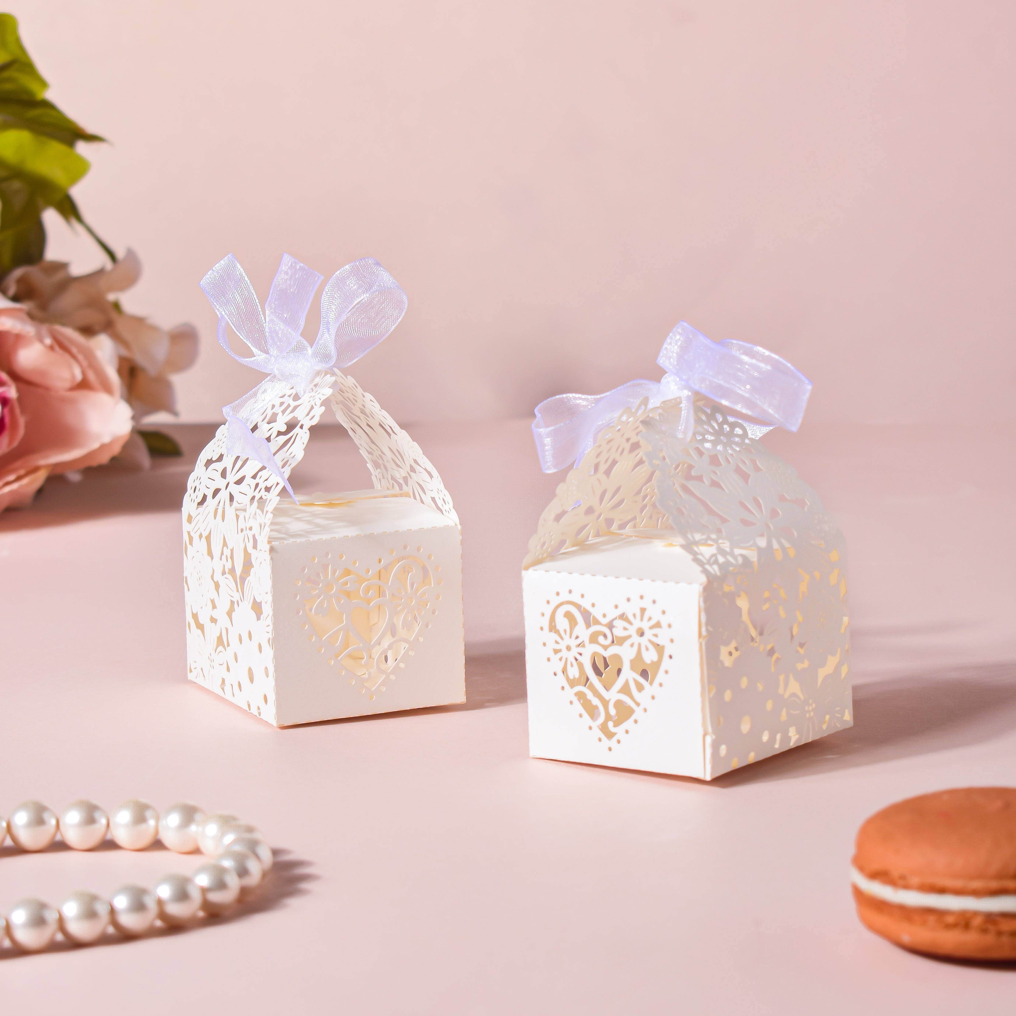 SATYAM KRAFT 50 pcs Brown Decorative Folding Paper Gift Boxes For Gift —  satyamkraft