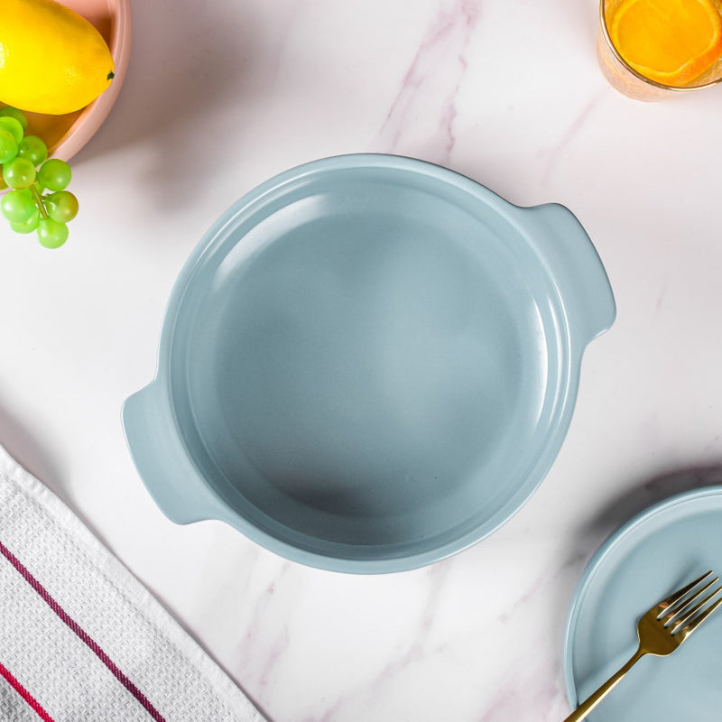 Ceramic Casserole Pots Blue 2 L