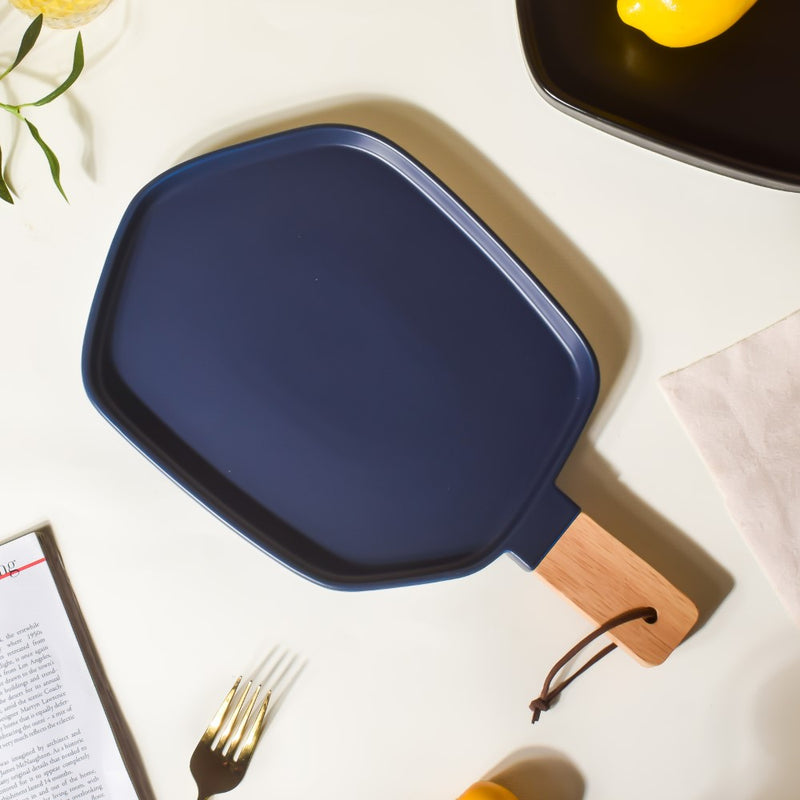 Hexa Plate With Handle - Serving plate, snack plate, dessert plate | Plates for dining & home decor