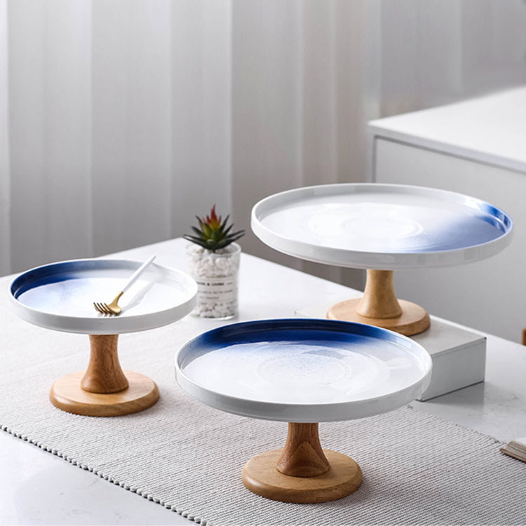 Cake stand blue and white
