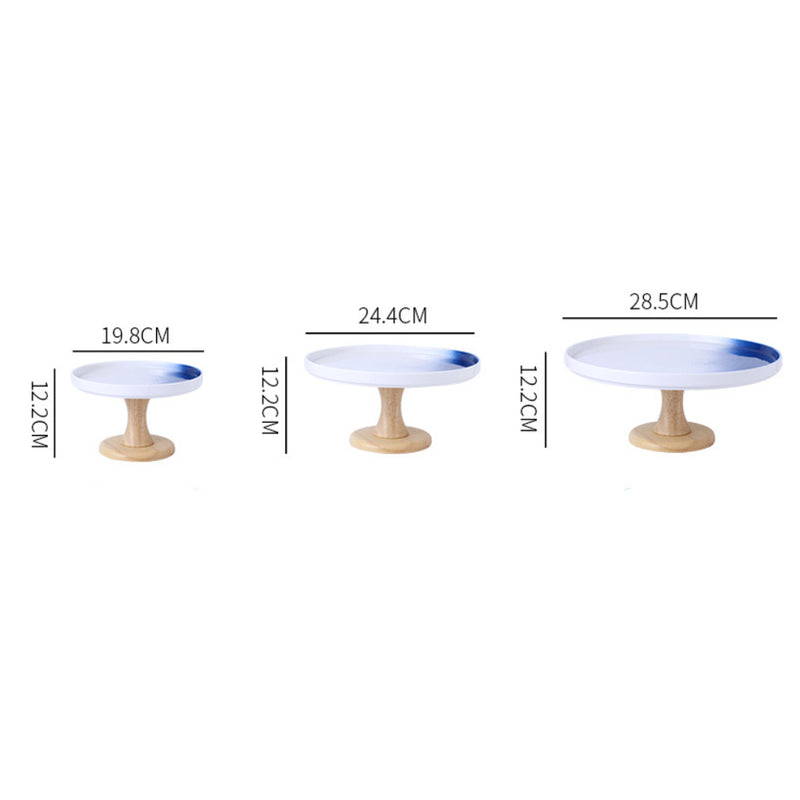 Cake stand blue and white