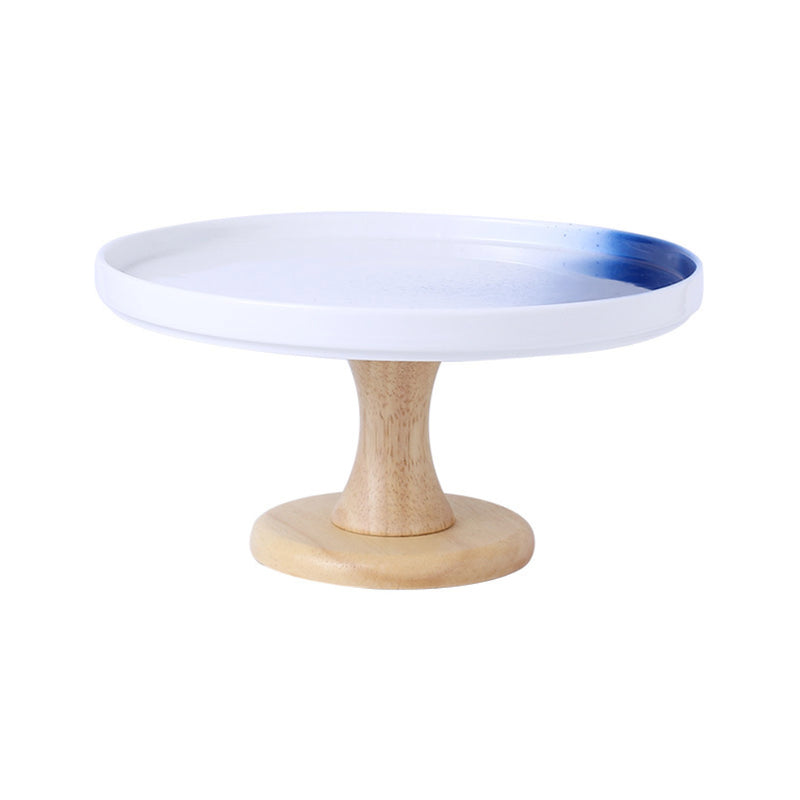 Cake stand blue and white