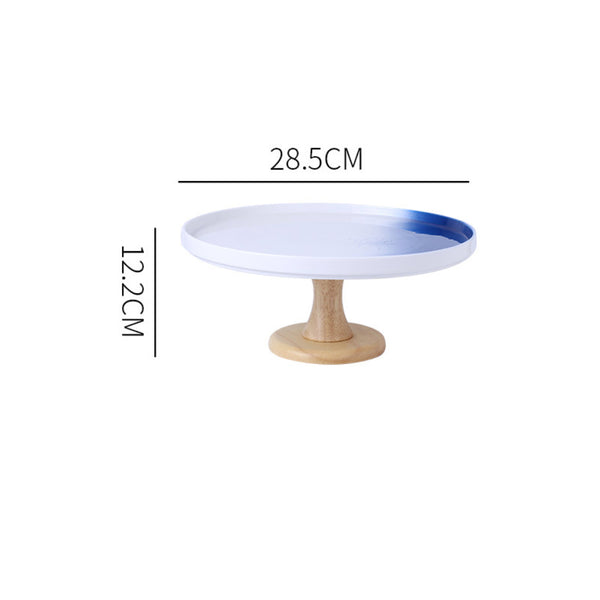 Cake stand blue and white