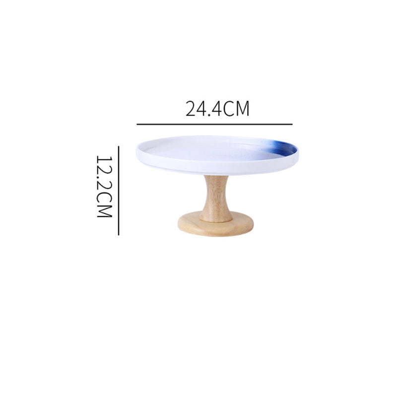 Cake stand blue and white