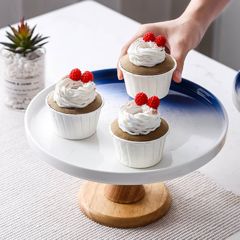 Cake Stand Blue And White 
