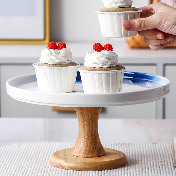Cake Stand Blue And White 