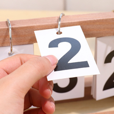 Wooden Table Calendar