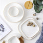 Cara White Salad Plate - Serving plate, snack plate, dessert plate | Plates for dining & home decor