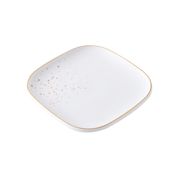Cara White Salad Plate - Serving plate, snack plate, dessert plate | Plates for dining & home decor