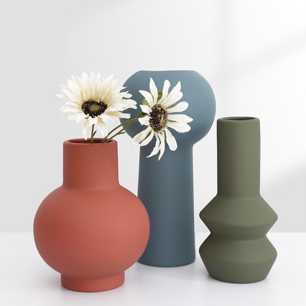 Ceramic Flower Vases - Flower vase for home decor, office and gifting | Room decoration items