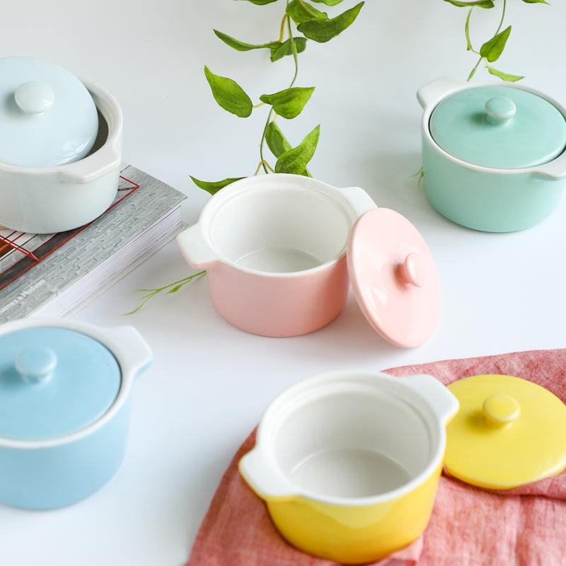 Ceramic Pastel Bowl- Round - Baking Dish
