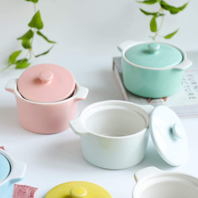 Ceramic Pastel Bowl- Round - Baking Dish