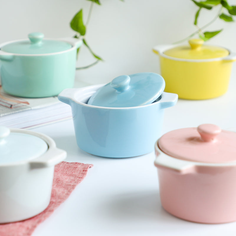 Ceramic Pastel Bowl- Round - Baking Dish