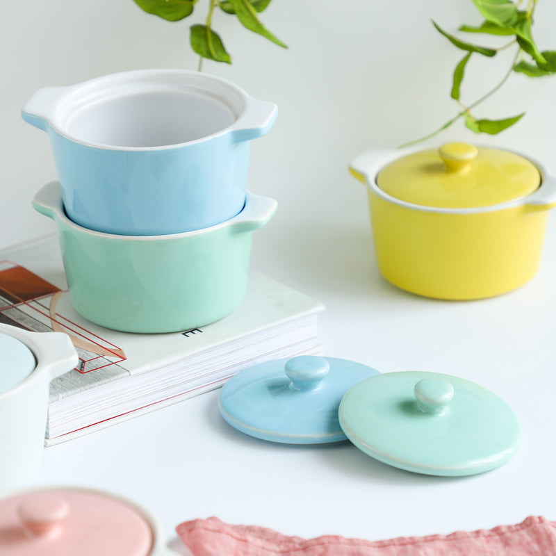 Ceramic Pastel Bowl- Round - Baking Dish