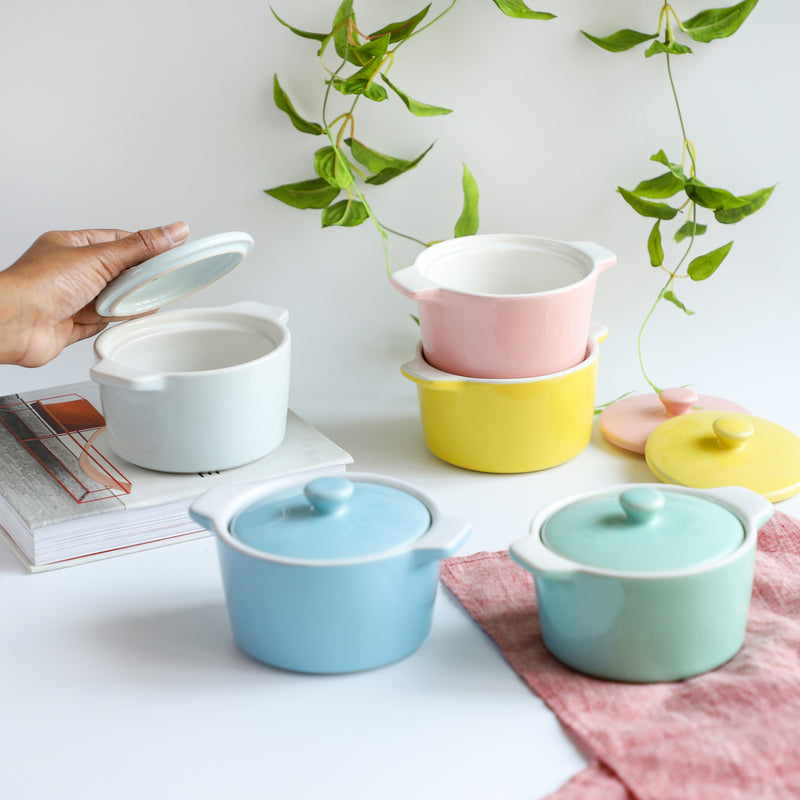Ceramic Pastel Bowl- Round - Baking Dish