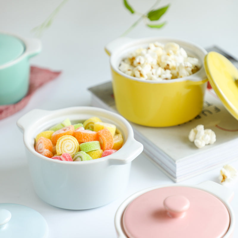 Ceramic Pastel Bowl- Round - Baking Dish