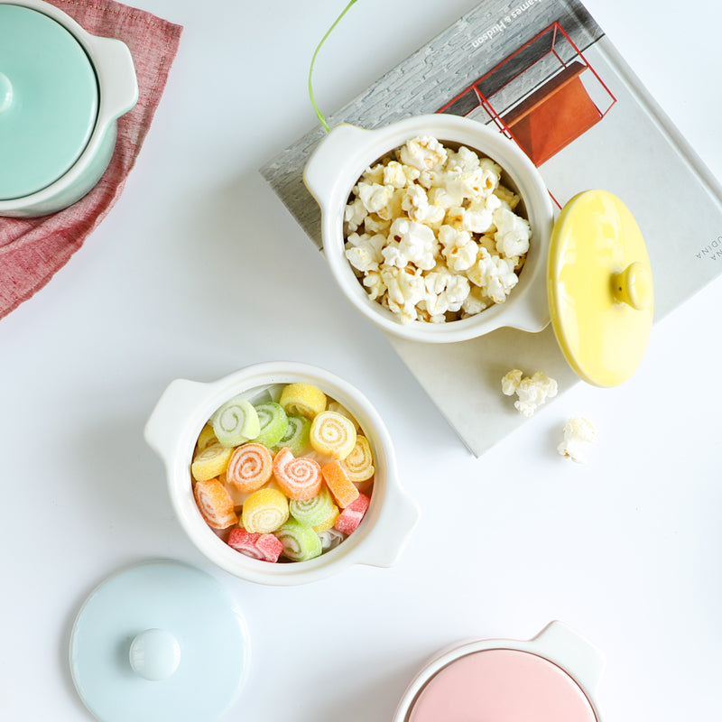 Ceramic Pastel Bowl- Round - Baking Dish