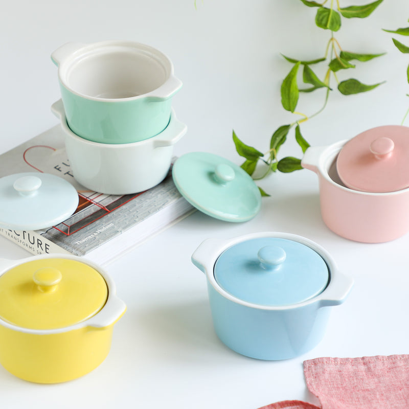 Ceramic Pastel Bowl- Round - Baking Dish
