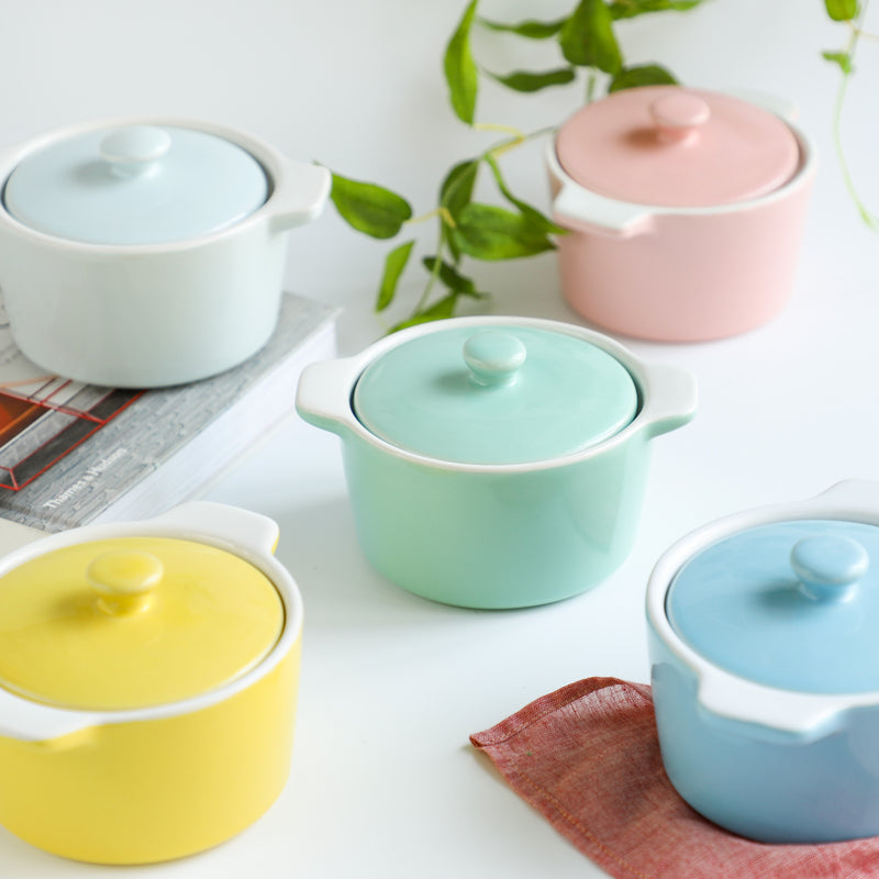 Ceramic Pastel Bowl- Round - Baking Dish