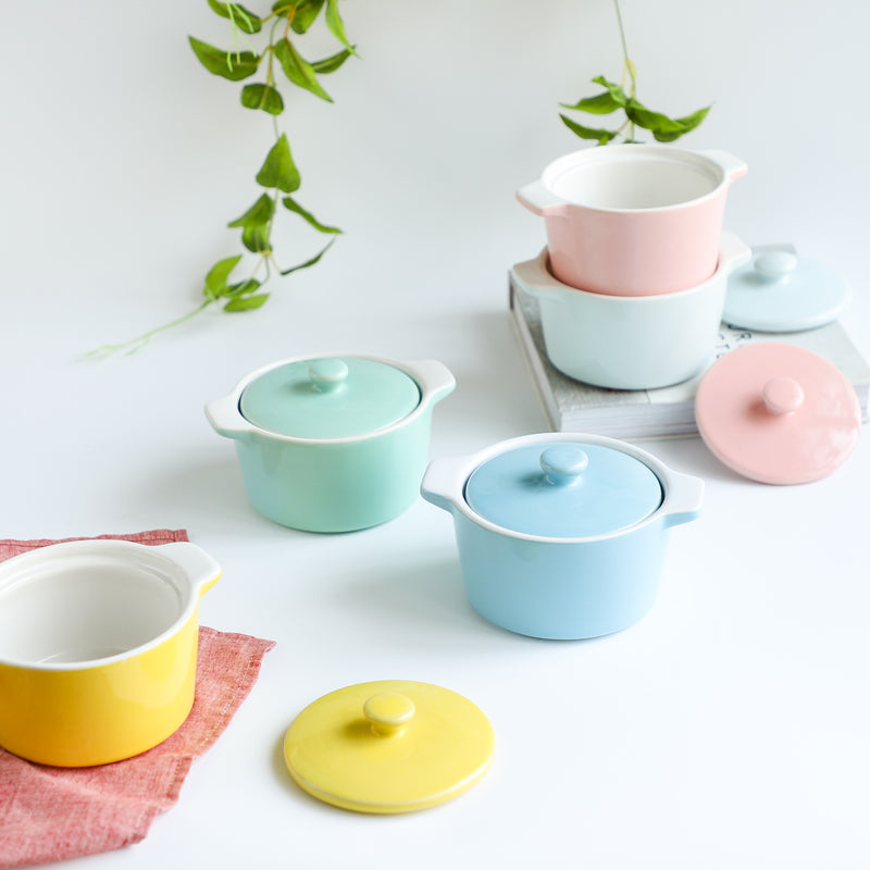 Ceramic Pastel Bowl- Round - Baking Dish