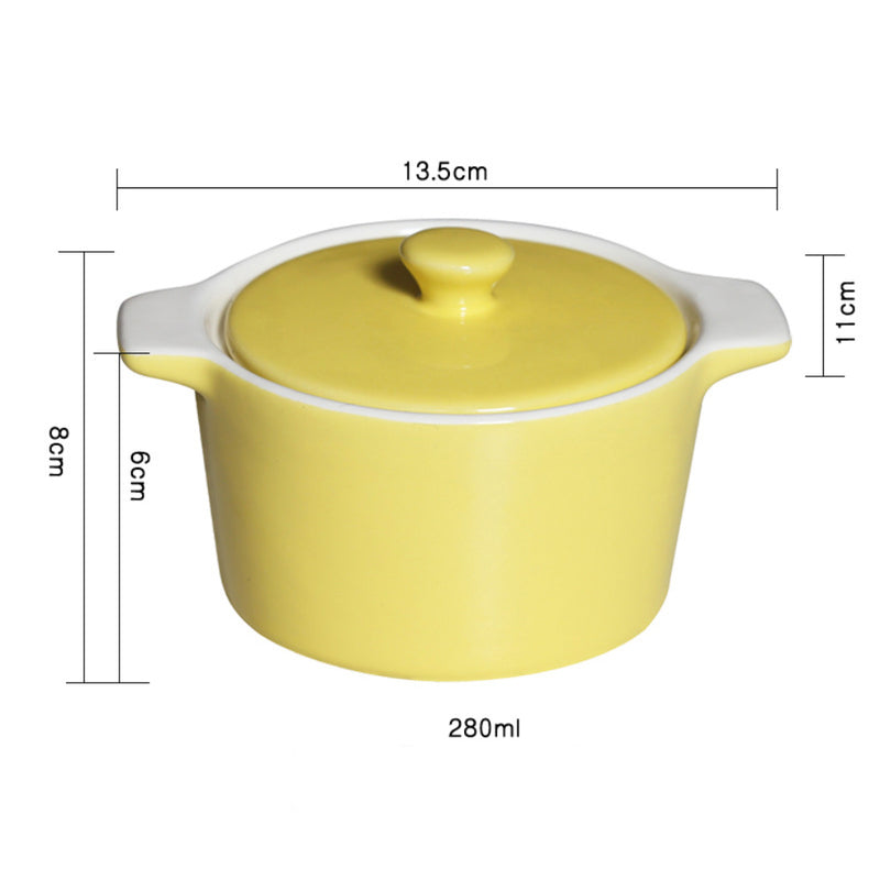 Ceramic Pastel Bowl- Round - Baking Dish
