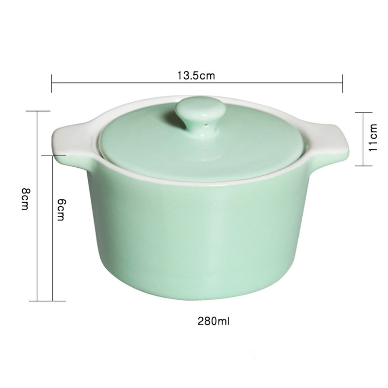 Ceramic Pastel Bowl- Round - Baking Dish