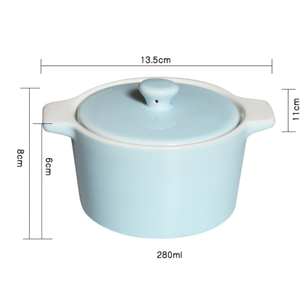 Ceramic Pastel Bowl- Round - Baking Dish