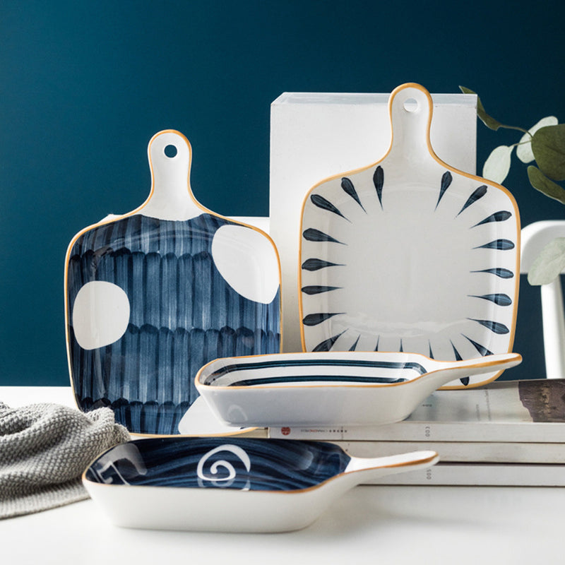 Ceramic Plate With Handle Nitori - Ceramic platter, serving platter, fruit platter | Plates for dining table & home decor