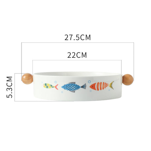 Ceramic Salad Bowl - Bowl, ceramic bowl, serving bowls, noodle bowl, salad bowls, bowl for snacks, large serving bowl, bowl with handle | Bowls for dining table & home decor