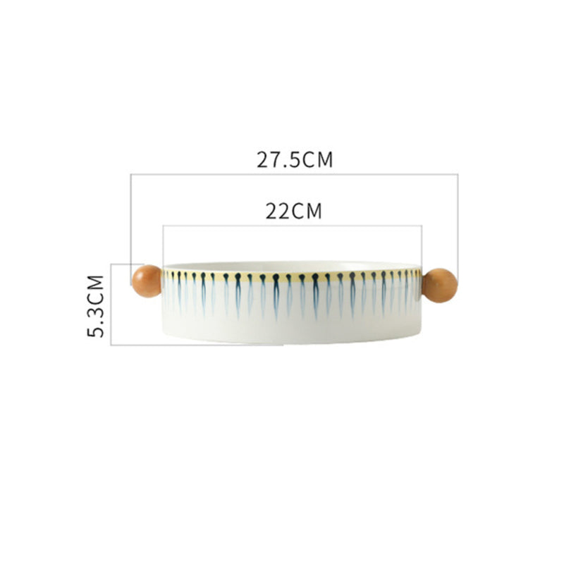 Ceramic Salad Bowl - Bowl, ceramic bowl, serving bowls, noodle bowl, salad bowls, bowl for snacks, large serving bowl, bowl with handle | Bowls for dining table & home decor