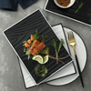 Ceramic Wooden Texture Platter - Ceramic platter, serving platter, fruit platter | Plates for dining table & home decor