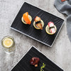 Ceramic Wooden Texture Platter - Ceramic platter, serving platter, fruit platter | Plates for dining table & home decor