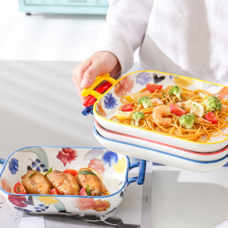 Floral Baking Deep Dish - Baking Dish