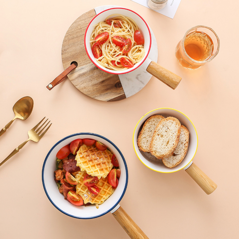 Soup Bowl with Handle - Soup bowls, serving bowls, noodle bowl, snack bowl, popcorn bowls | Bowls for dining & home decor