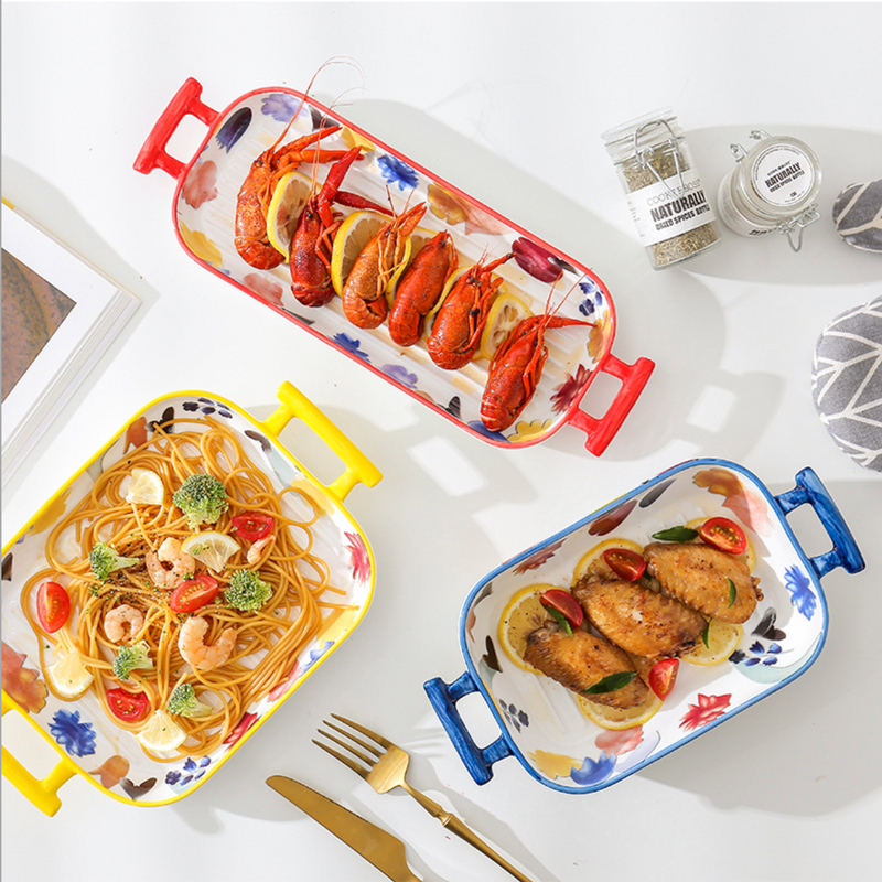 Floral Baking Deep Dish - Baking Dish