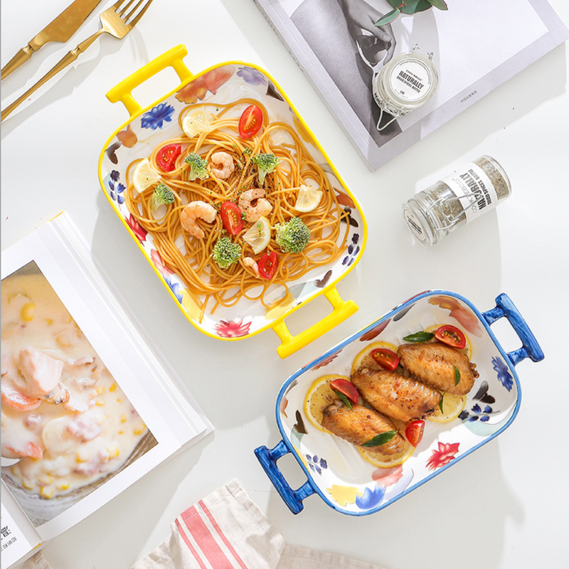 Floral Baking Deep Dish - Baking Dish